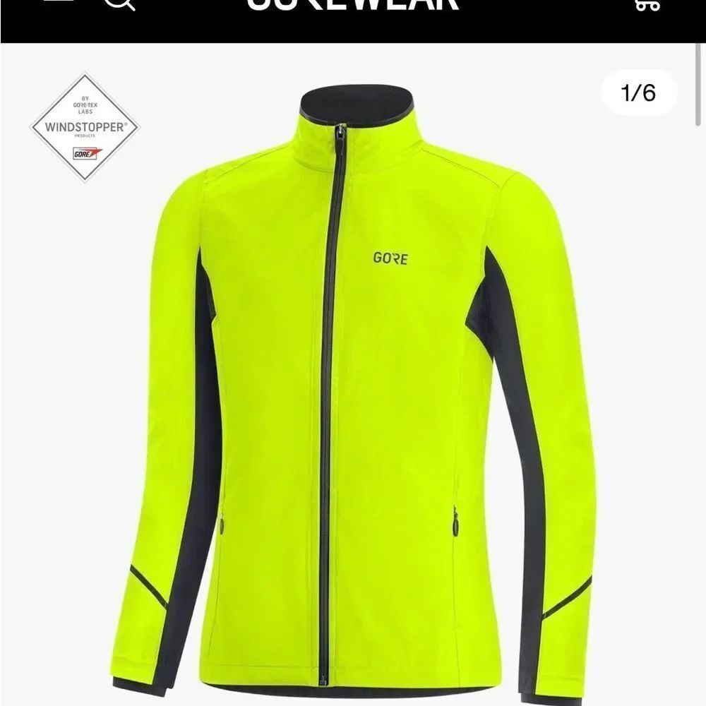 NWT Gore Windstopper Jacket in Neon R3 Women Sz M